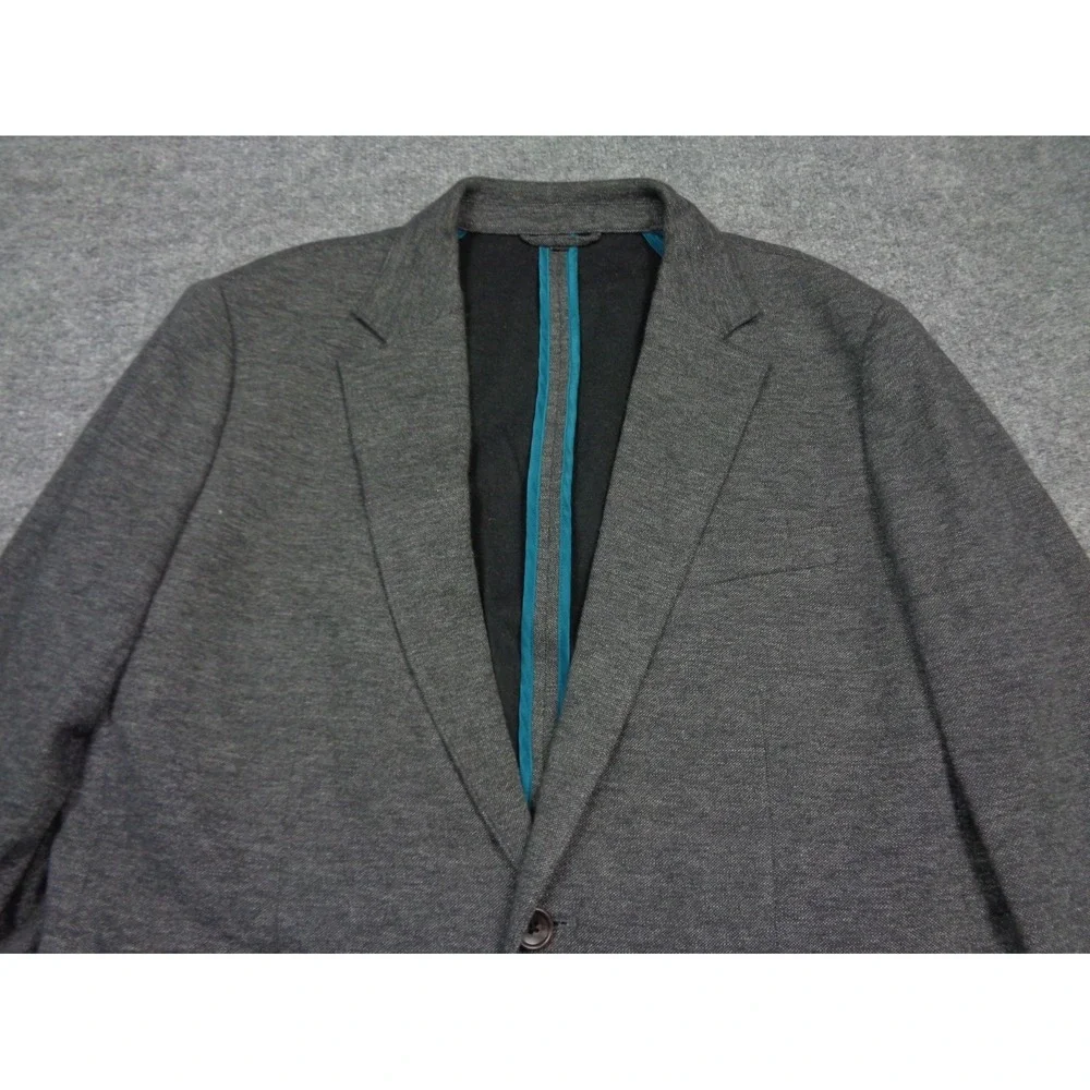 Bonobos Blazer Mens 42R Gray Lanificio Fortex Cotton Sport Coat Slim Fit Jacket